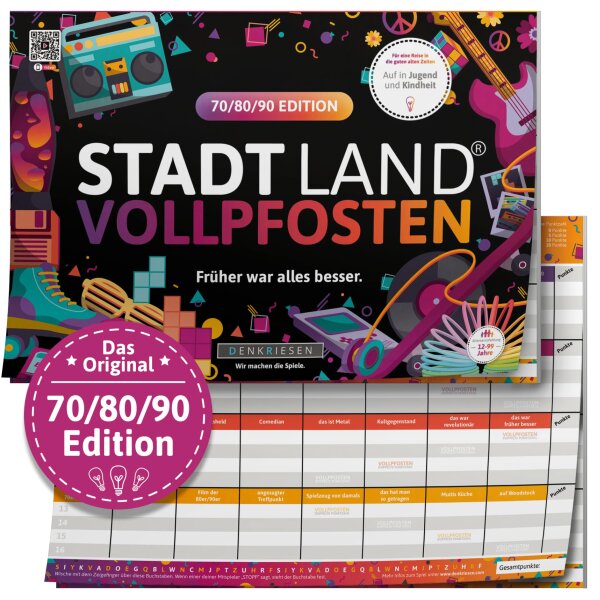 STADT LAND VOLLPFOSTEN – 70/80/90 EDITION - Früher war alles besser (DinA4-Format)