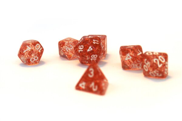 Würfelset Confetti: Red (7)