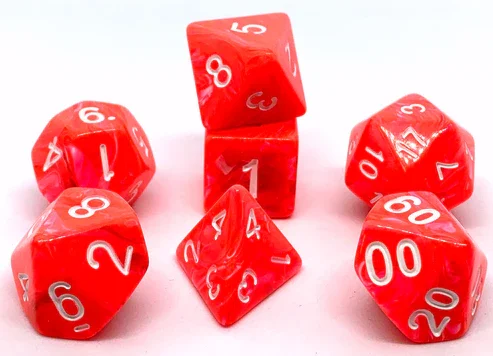 Würfelset Candysweet: Bloody Orange (7)