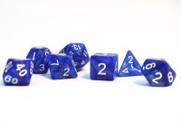 Würfelset Pearl: Blue/White (7)