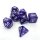Würfelset Pearl: Purple/White (7)