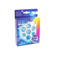Glow Series - Icy Crumbs - RPG Dice Set (7 pcs)
