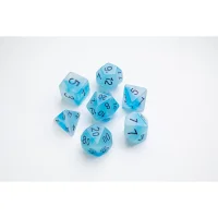 Glow Series - Icy Crumbs - RPG Dice Set (7 pcs)