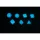 Glow Series - Icy Crumbs - RPG Dice Set (7 pcs)
