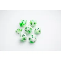 Glow Series - Toxic Stones - RPG Dice Set (7 pcs)