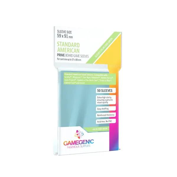 PRIME Standard American-Sized Sleeves 59 x 91 mm (Einzelpack)