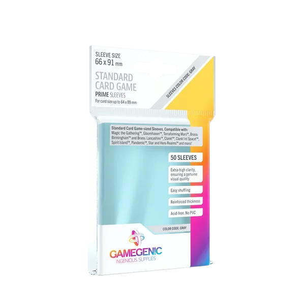 PRIME Standard Card Game Sleeves 66 x 91 mm