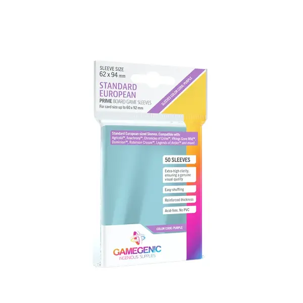 PRIME Standard European-Sized Sleeves 62 x 94 mm (Einzelpack)