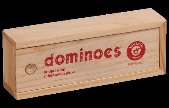 Domino, 28 Steine (in Holzkassette)