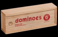 Domino, 28 Steine (in Holzkassette)