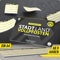 DENKRIESEN - STADT LAND VOLLPFOSTEN® - BVB EDITION - "Entscheidend ist aufm Platz." - A4