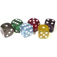 Würfel Glitter W6 Größe 16mm