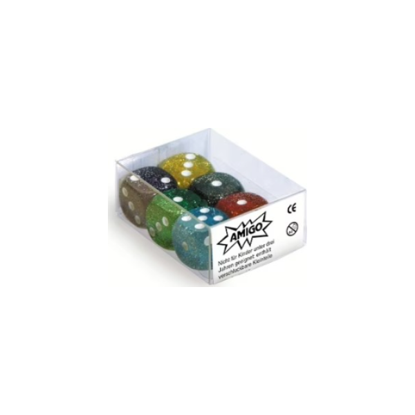 Würfel Glitter W06 Set gemischt