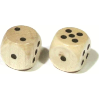 Würfel Naturholz W6 Größe 16mm