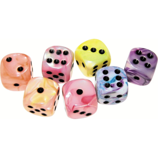Würfel Marmoriert W6 Größe 16mm