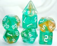 Würfelset Galaxy: Smaragd Yellow (7)