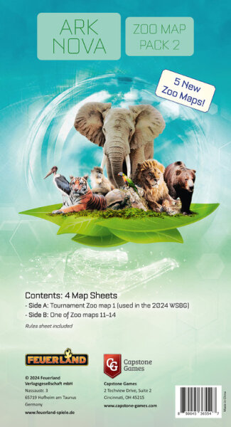Ark Nova - Zoo Map Pack 2  EN