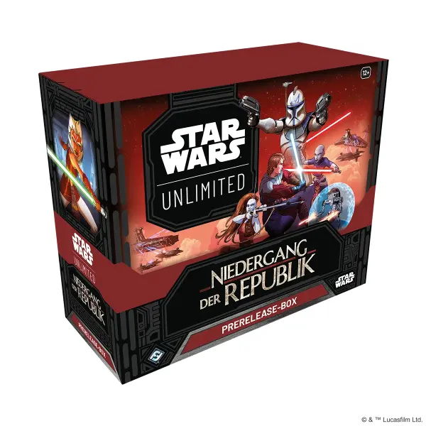 Star Wars: Unlimited – Niedergang der Republik (Pre-Releasebox) + Gratis Initiative-Marker