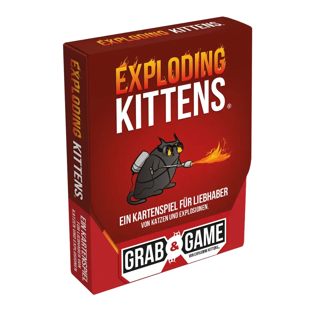Exploding Kittens: Grab & Game (DE) – Taschenformat Kartenspiel, 11,95