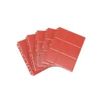 Gamegenic Sideloading 18-Pocket Pages Rot – 10 Ordnerseiten