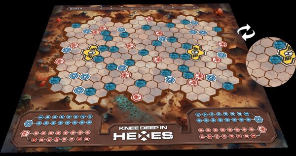Knee Deep in Hexes: Desert Neopren Mat