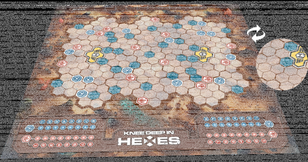 Knee Deep in Hexes: Desert Neopren Mat