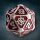 ENHANCE Tabletop Collectors Edition 7pc Metal RPG Dice Set Red