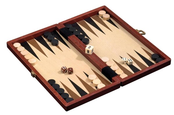 Backgammon Koffer 28cm Pappel/Ahorn Furnier