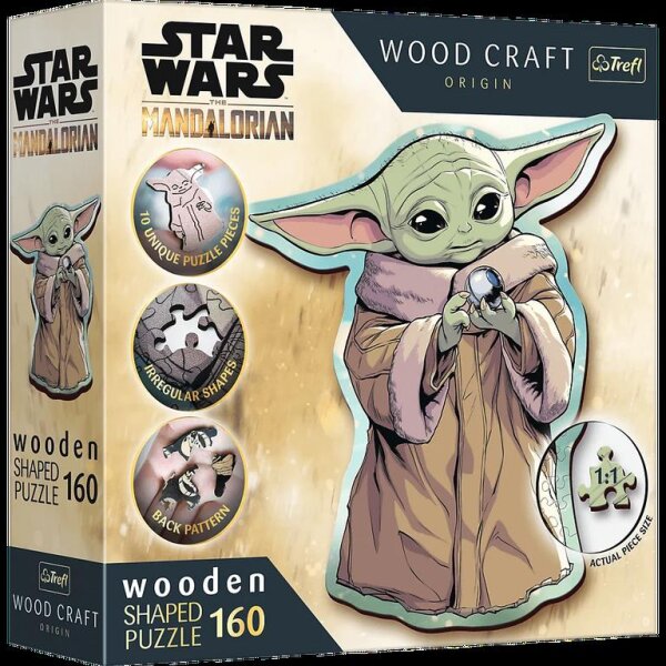 Holz Puzzle 160 - Star Wars Mandalorian - Grogu (Konturenpuzzle)