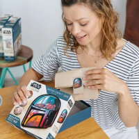 Holz Puzzle 160 - Star Wars Mandalorian - Mandalorian Helm (Konturenpuzzle)