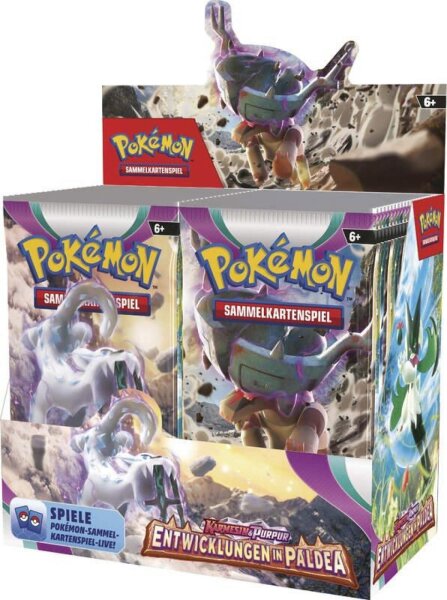 Pokemon KP02 Entwicklungen in Paldea Booster Display