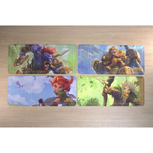 Boss Fighters QR Spielmatten (4 Stück)