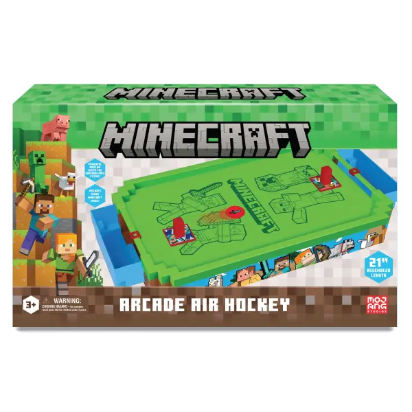 Minecraft Arcade Air Hockey Overworld