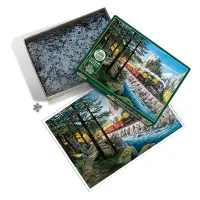 Dampflok am Fluss 1000 Teile