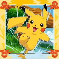 Ravensburger Kinderpuzzle – Pokémon, 3 × 49 Teile