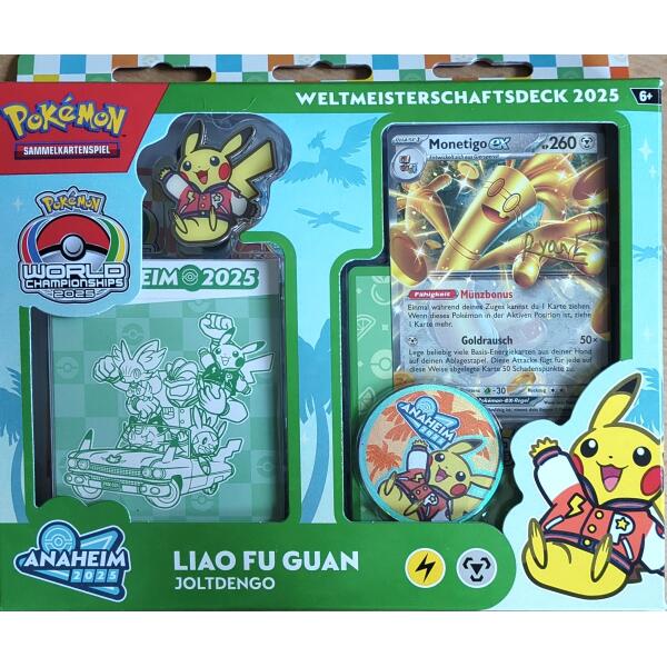 Pokémon Weltmeisterschaftsdeck 2025 – Joltdengo – Liao Fu Guan