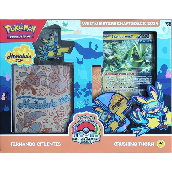 Pokémon Weltmeisterschaftsdeck 2024 – Eisendorn-ex – Fernando Cifuentes
