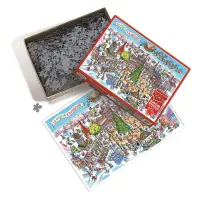 Verrücktes Weihnachtsdorf 1000 Teile