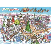 Verrücktes Weihnachtsdorf 1000 Teile