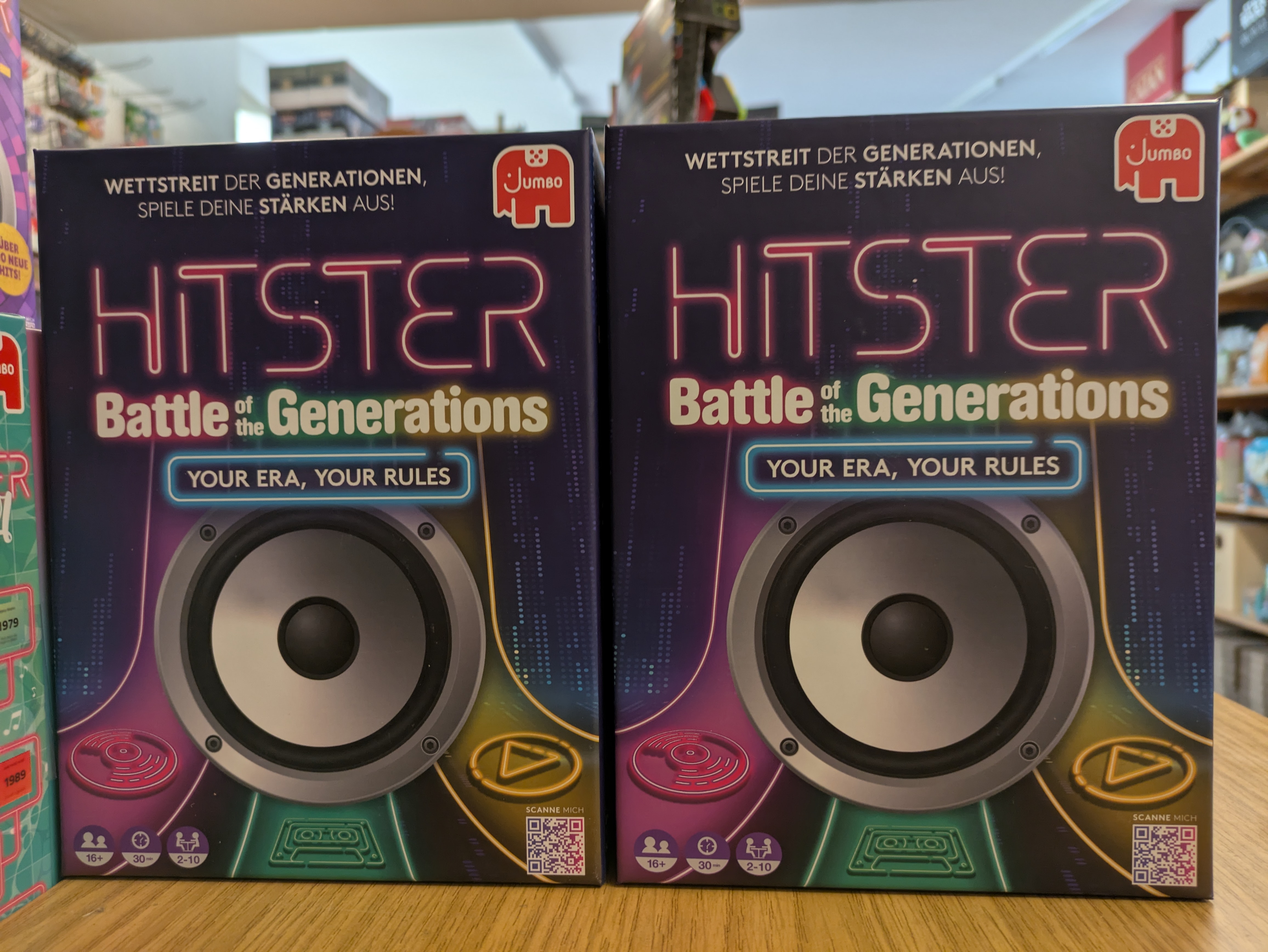 Hitster Battle of the Generations im Ladenregal von Allgames4you Jülich